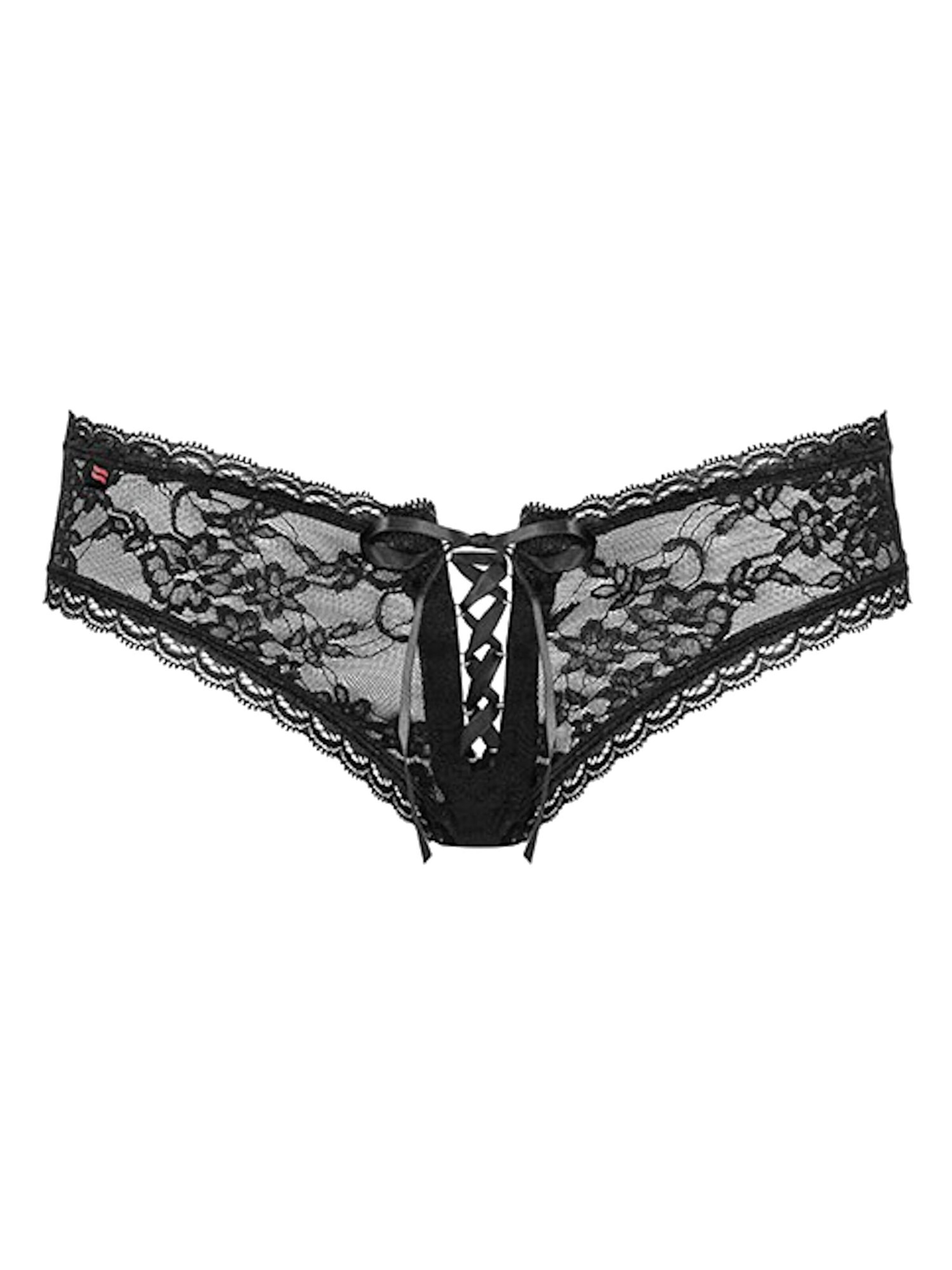 Obsessive Boyshorts 'Hotina Shorties' in Black: front