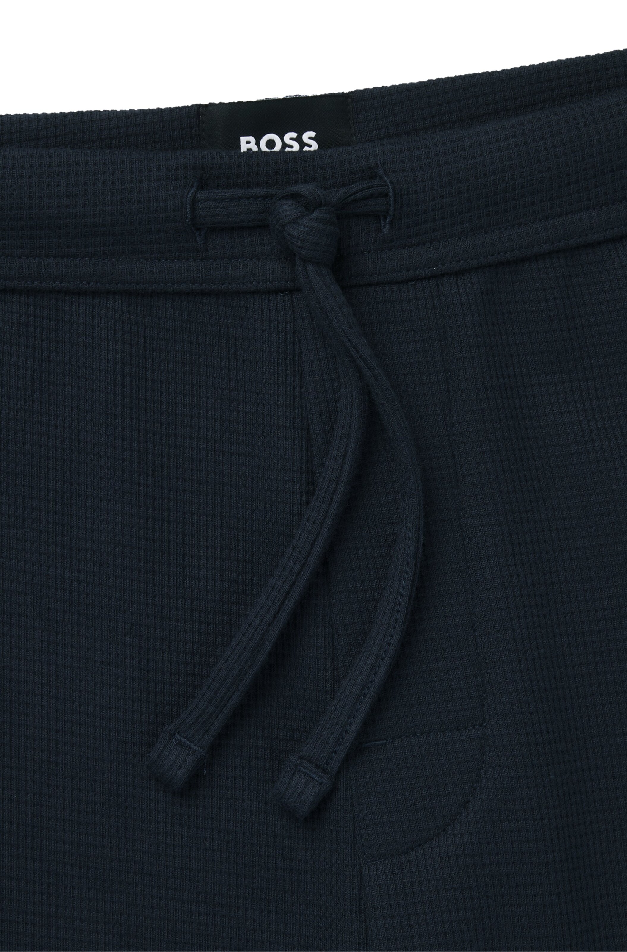 BOSS Regular Pyjamahose in Blau