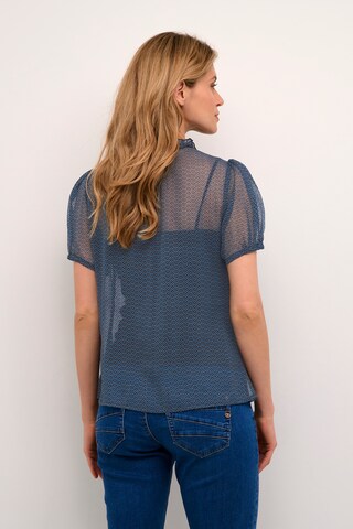 Chemisier 'Kinia' Cream en bleu