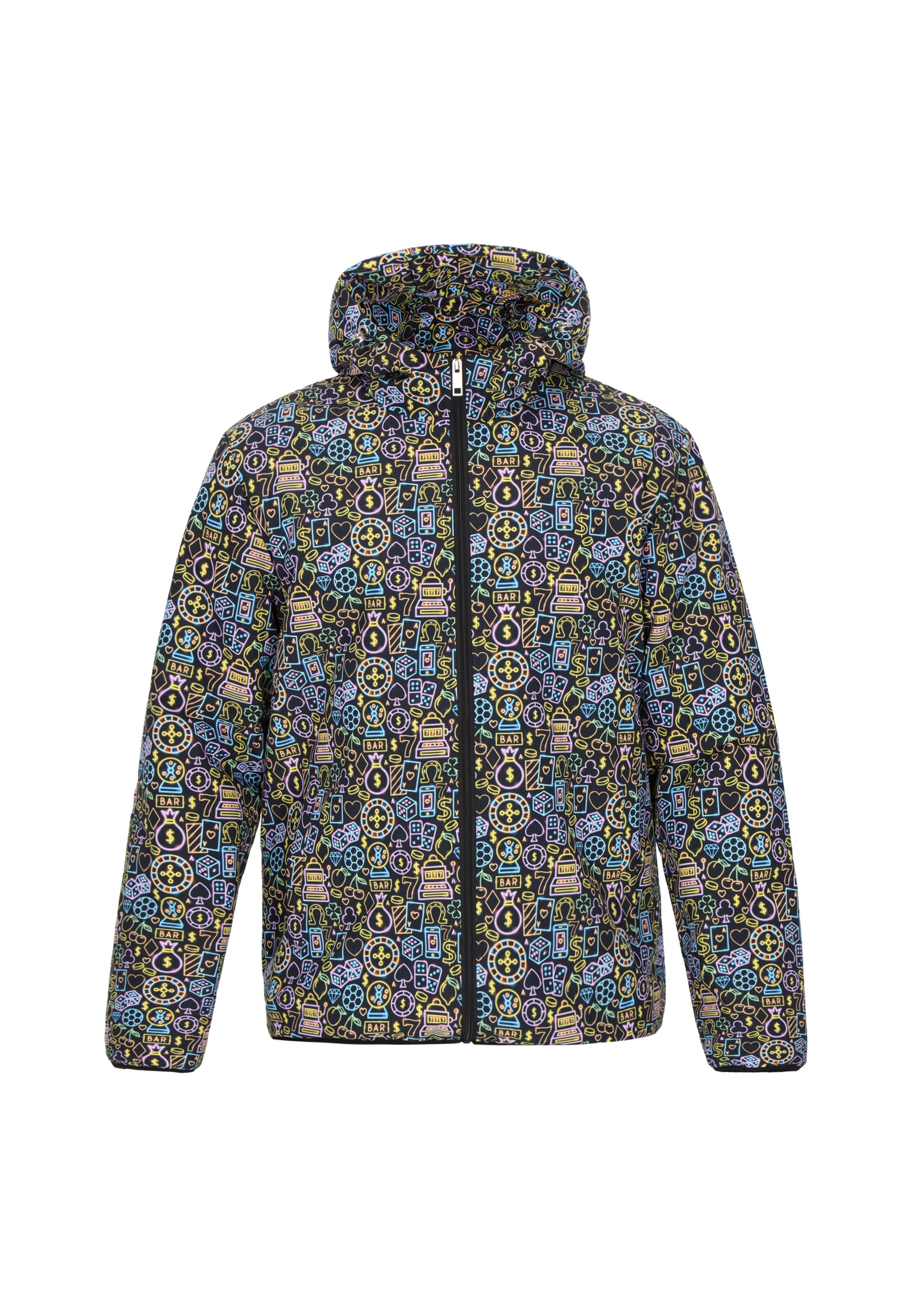 MO - Casaco meia-estação em preto: frente