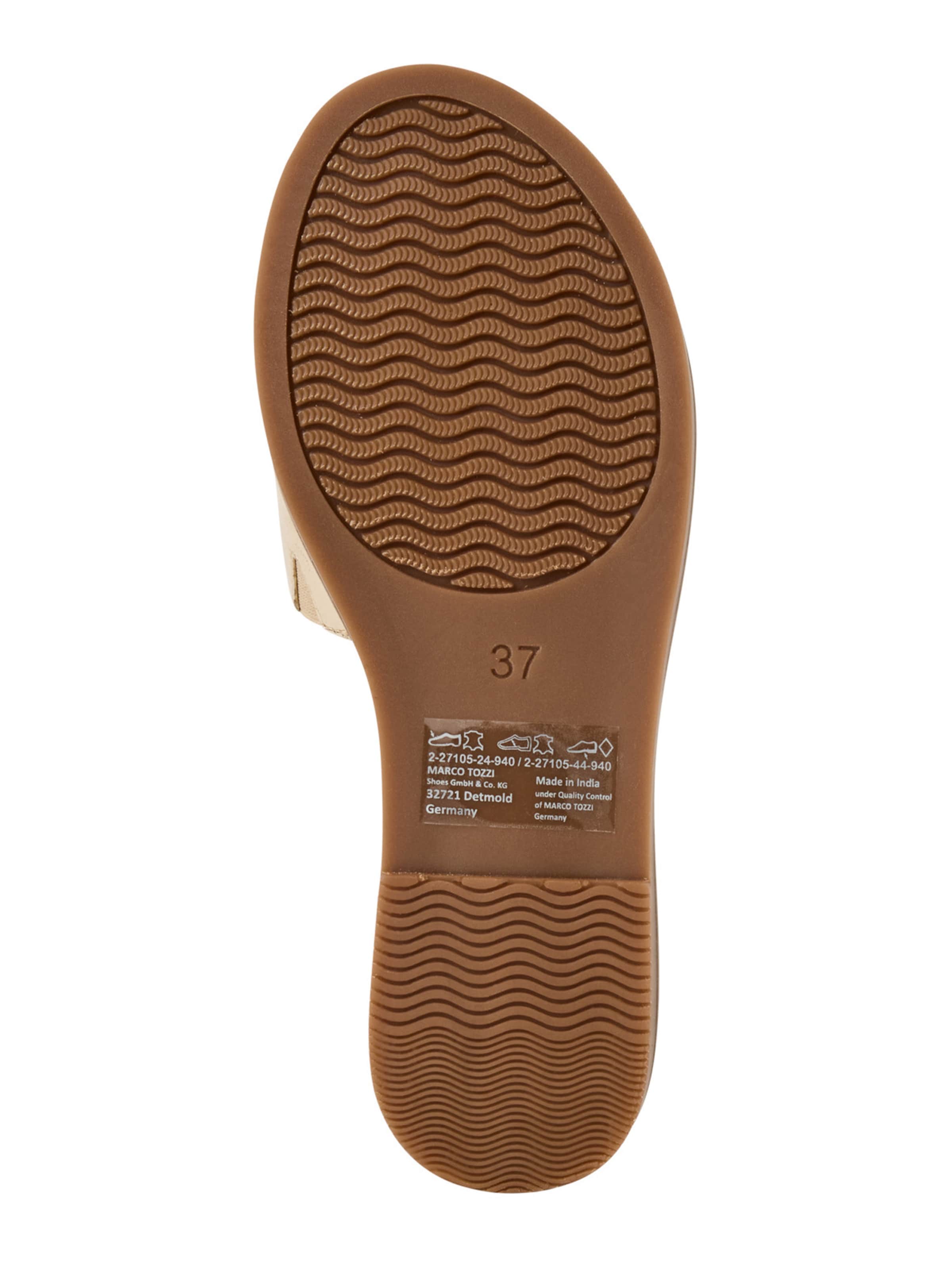 MARCO TOZZI Šľapky - Zlatá