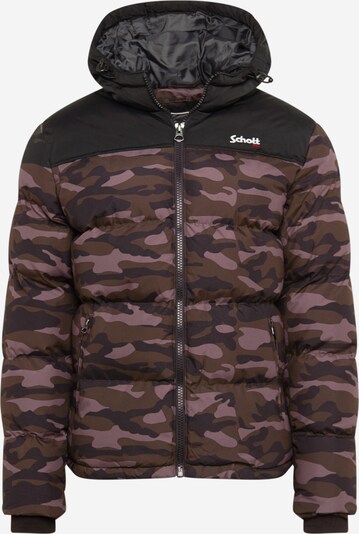 Schott NYC Veste mi-saison 'UTAH 2' en beige clair / kaki / noir, Vue avec produit