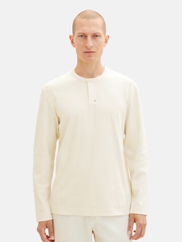 T-Shirt TOM TAILOR en beige : devant