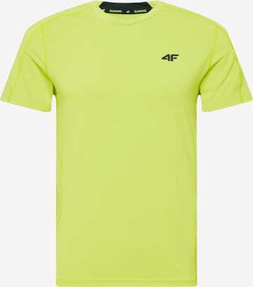 4F Functioneel shirt in Geel: voorkant