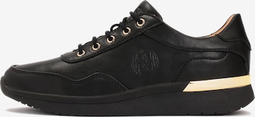 Sneaker bassa di Kazar in nero: frontale