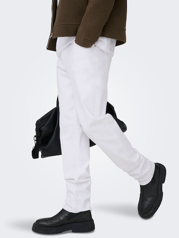 Only & Sons - regular Vaquero 'ONSWEFT' en blanco