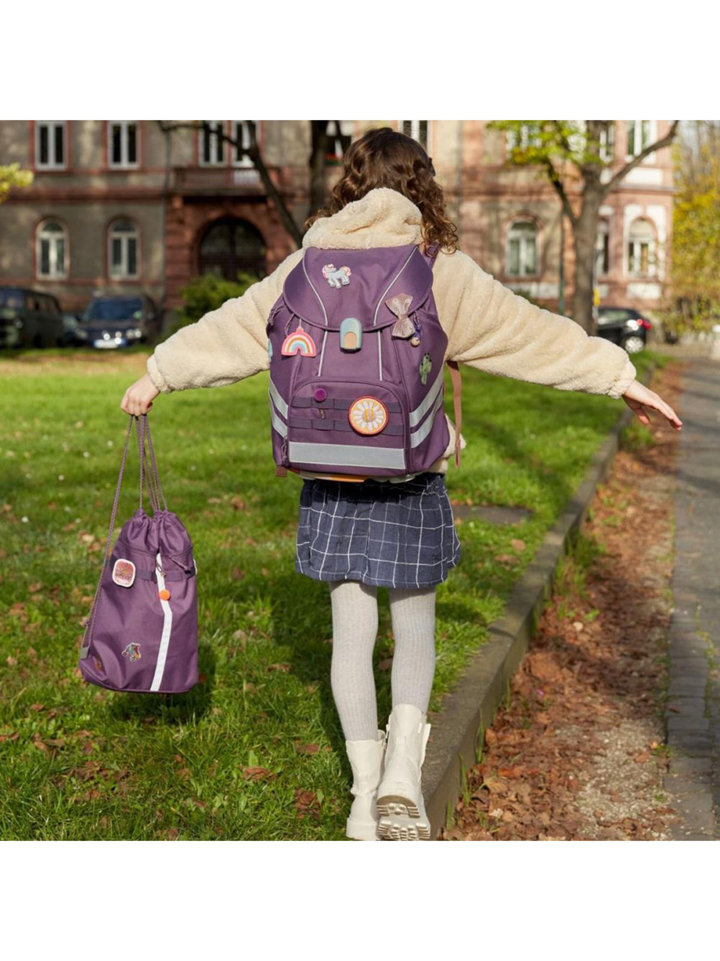 LÄSSIG Backpack 'Flexy Unique' in Purple
