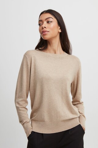 b.young Trui 'Bymmpimba' in Beige: voorkant