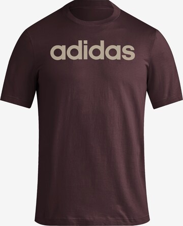 T-Shirt fonctionnel 'Essentials' ADIDAS SPORTSWEAR en marron : devant