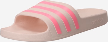 ADIDAS SPORTSWEAR - Sapato de praia/banho 'Adilette Aqua' em rosa: frente