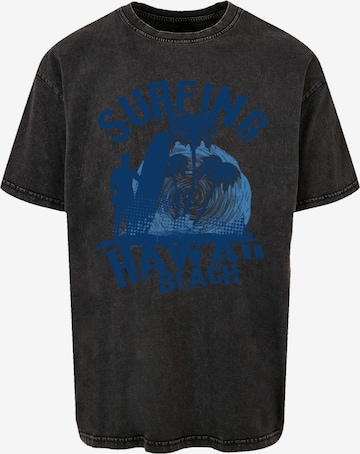 F4NT4STIC T-Shirt 'Hawaii Surf Beach Summer' in Blau: Vorderseite