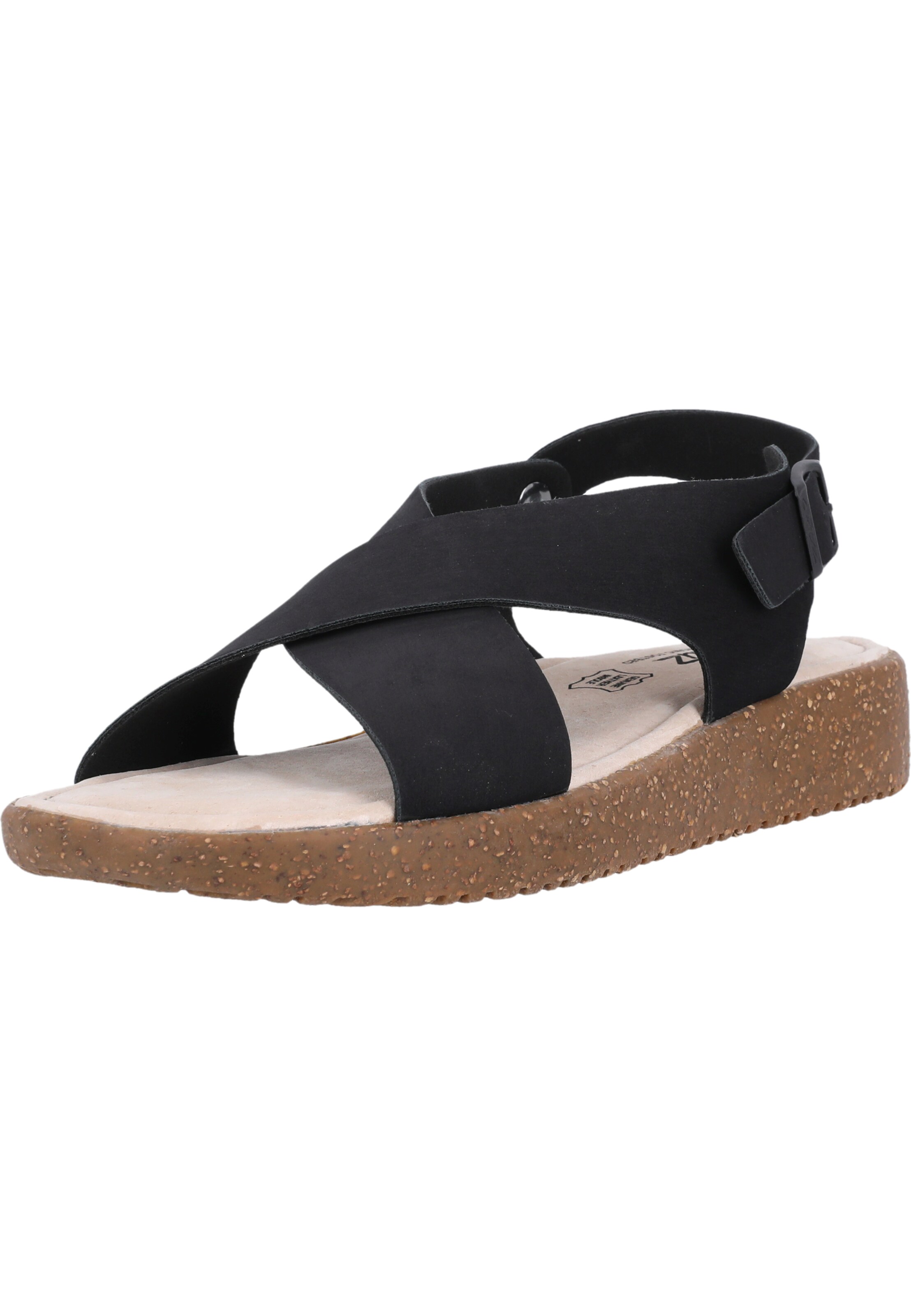 Cruz Sandals in Black: front