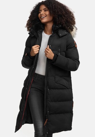 MARIKOO - Abrigo de invierno 'Schneesternchen' en negro