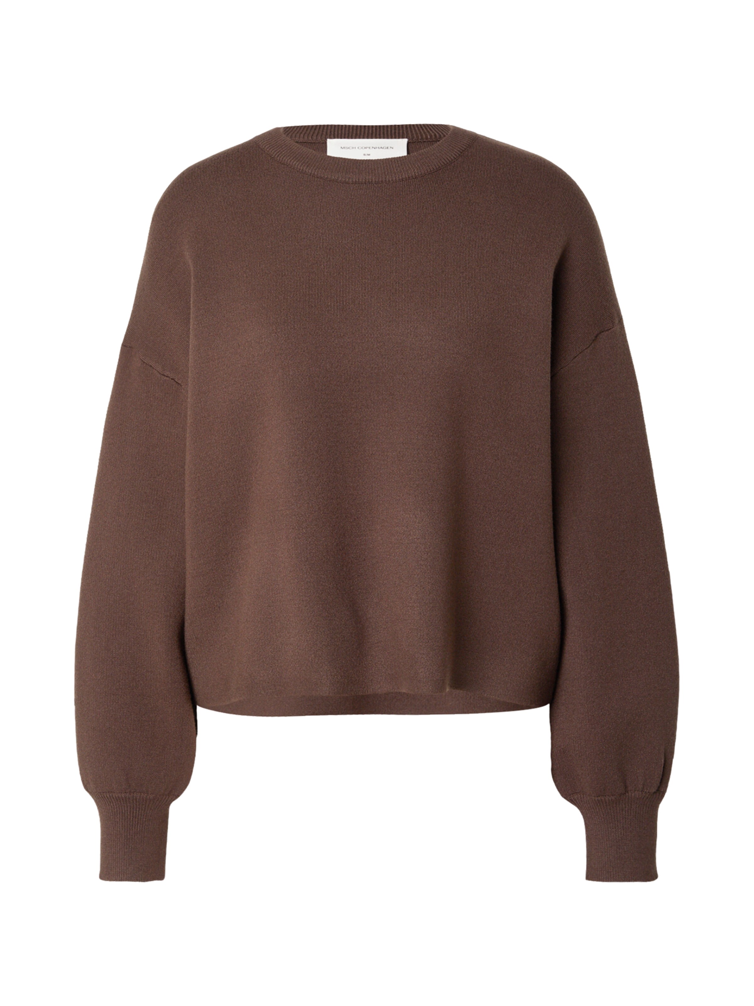 MSCH COPENHAGEN Oversized trui 'Mercy East' in Bruin: voorkant