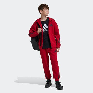 ADIDAS SPORTSWEAR Tapered Workout Pants 'Z.N.E.' in Red