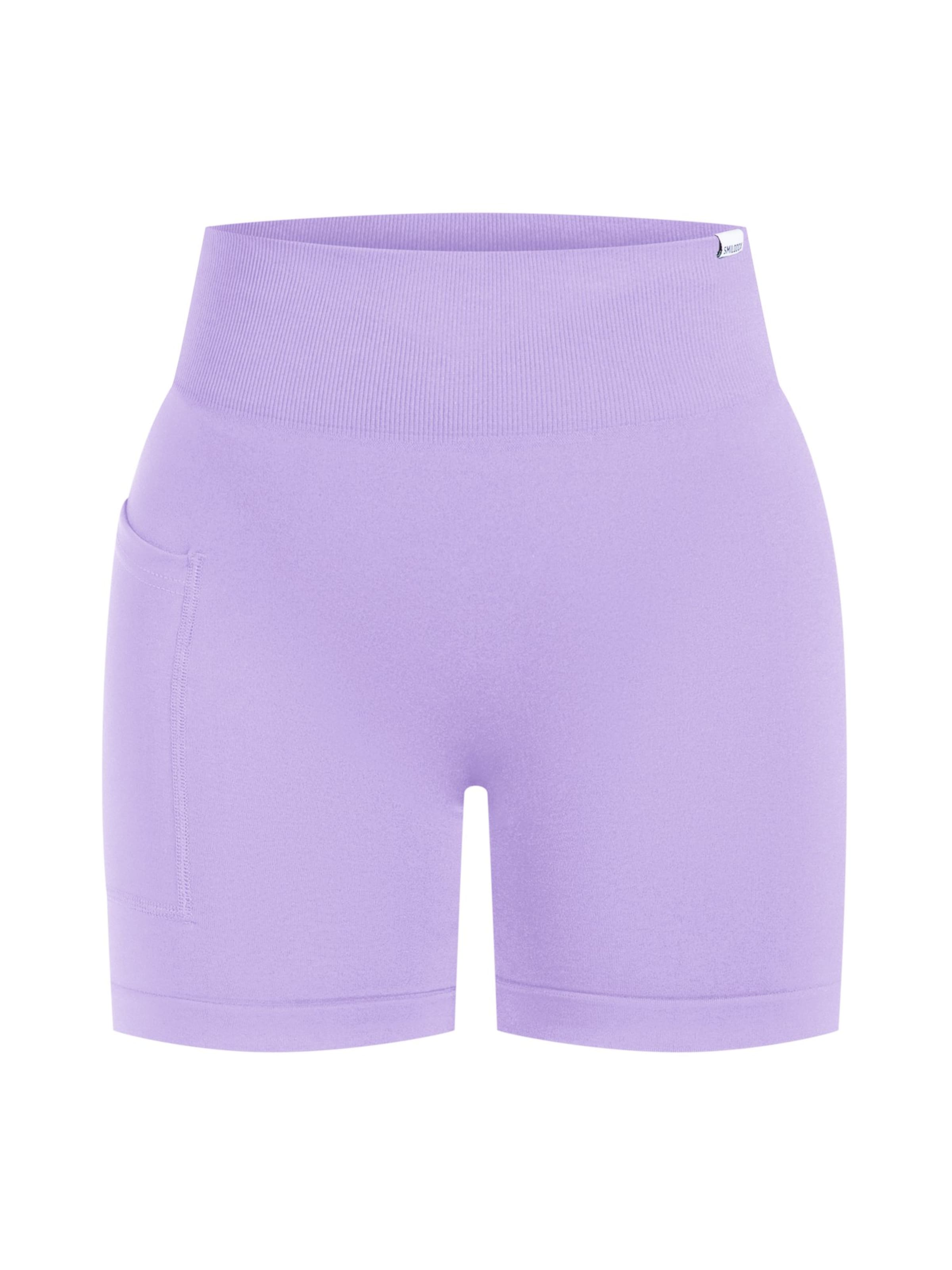 Smilodox Skinny Sporthose 'Temmy' in Lila: Vorderseite