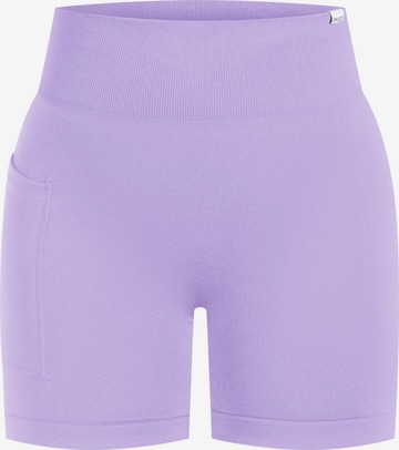 Smilodox Workout Pants 'Temmy' in Purple: front