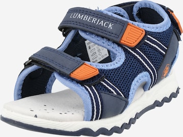 Lumberjack Sandale '3 VELCRO' in Blau: predná strana