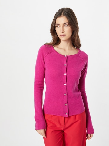 Cardigan rosemunde en rose : devant