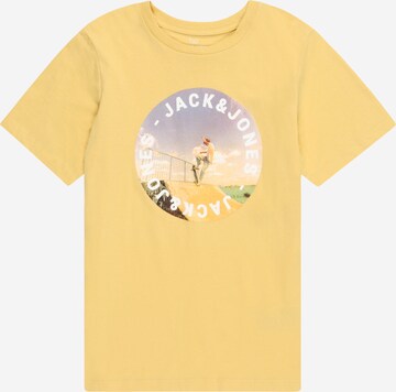Jack & Jones Junior Tričko 'Gem' – žlutá: přední strana