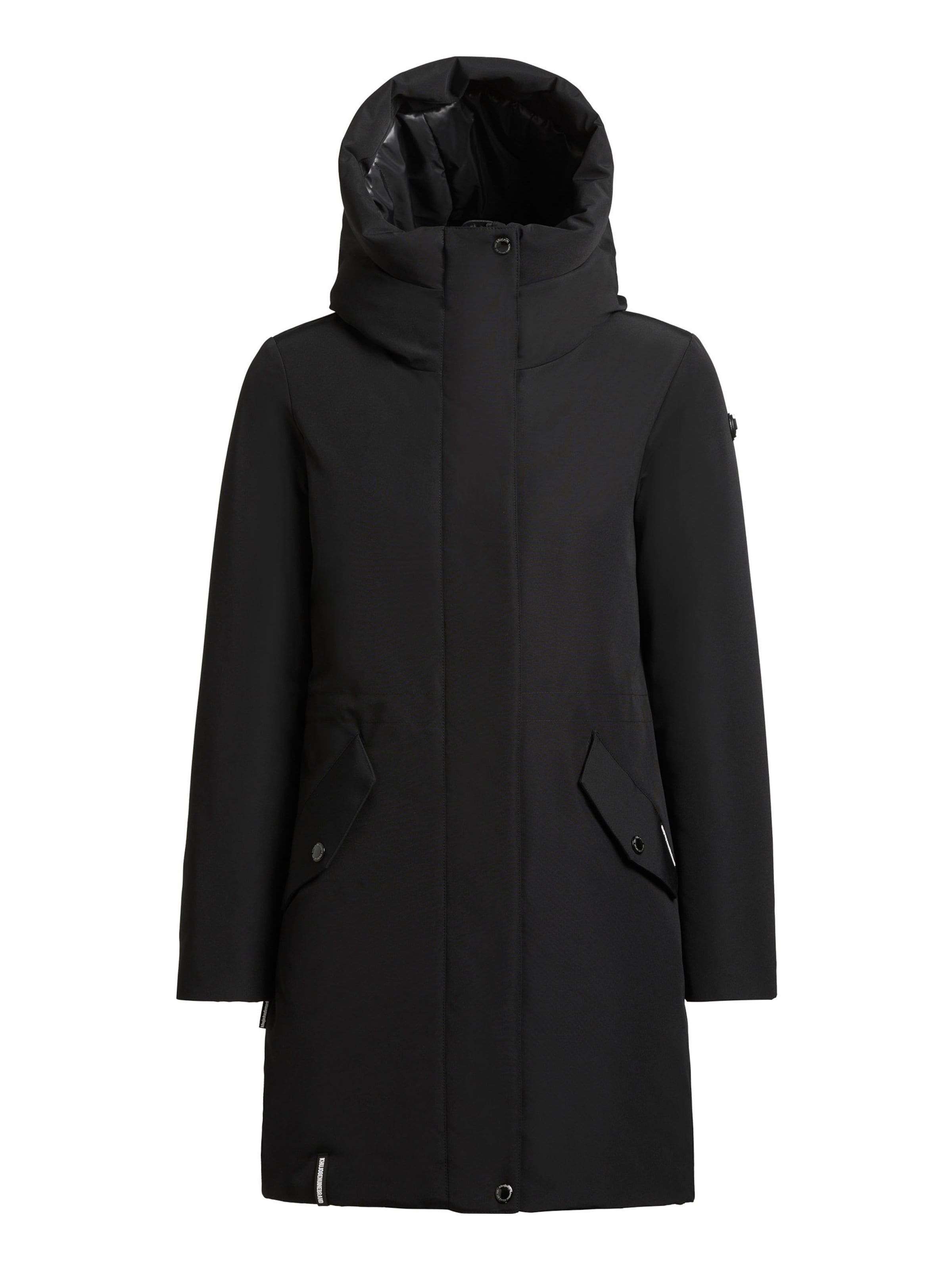 Manteau mi-saison 'Diance' khujo en noir : devant