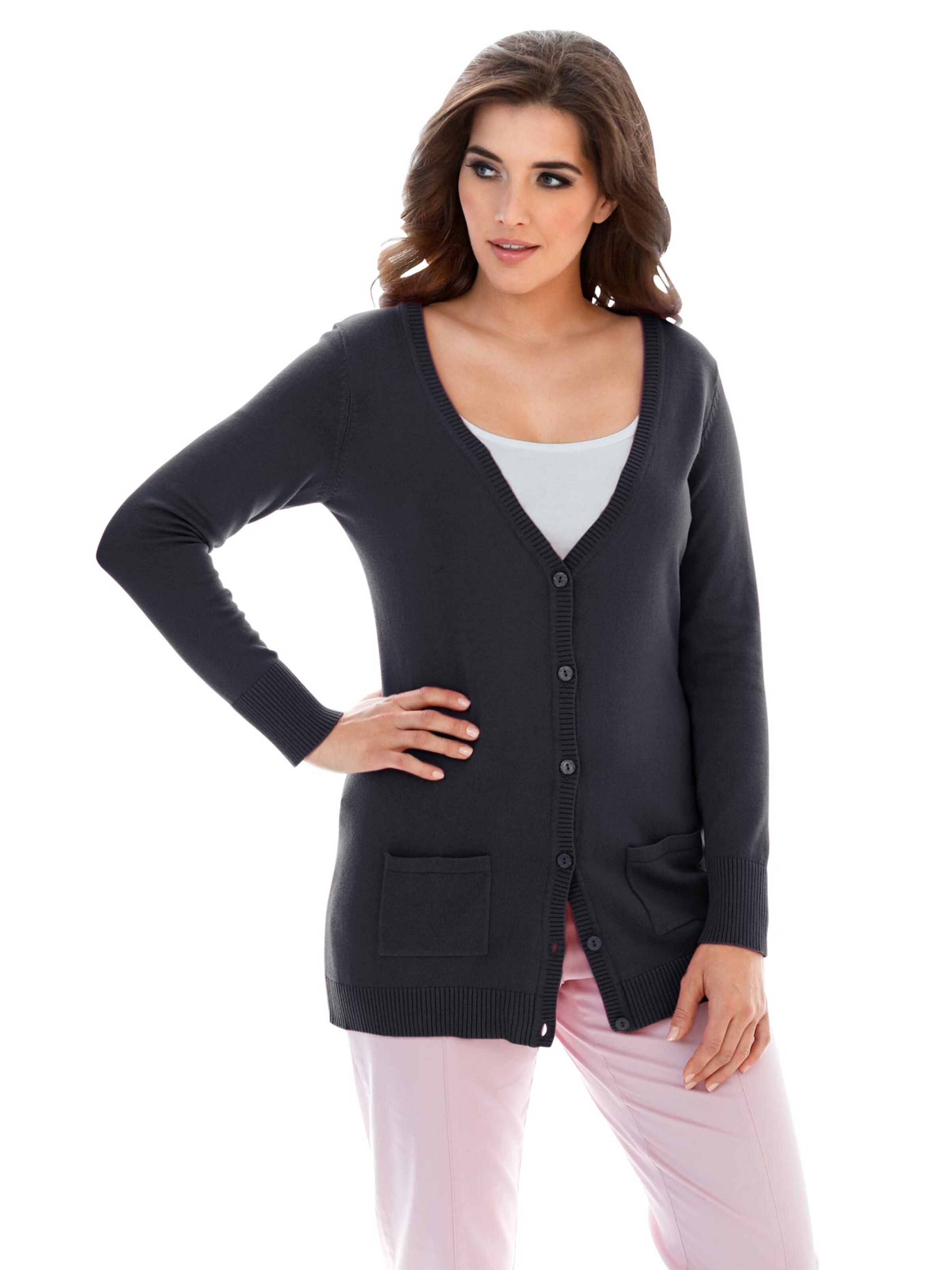 heine Strickjacke in Blau: Vorderseite