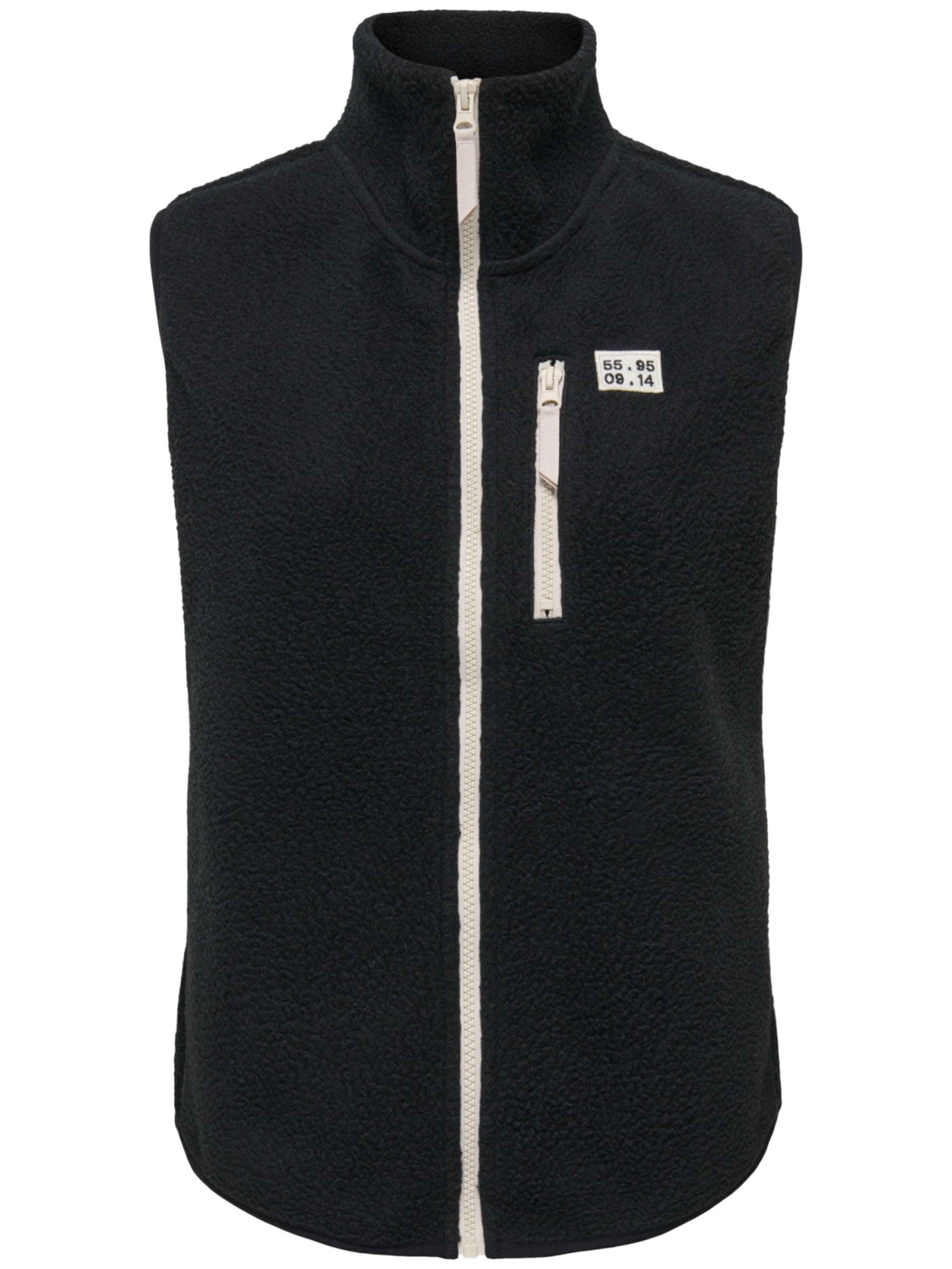 ONLY PLAY Weste 'Mon' in Schwarz: Vorderseite