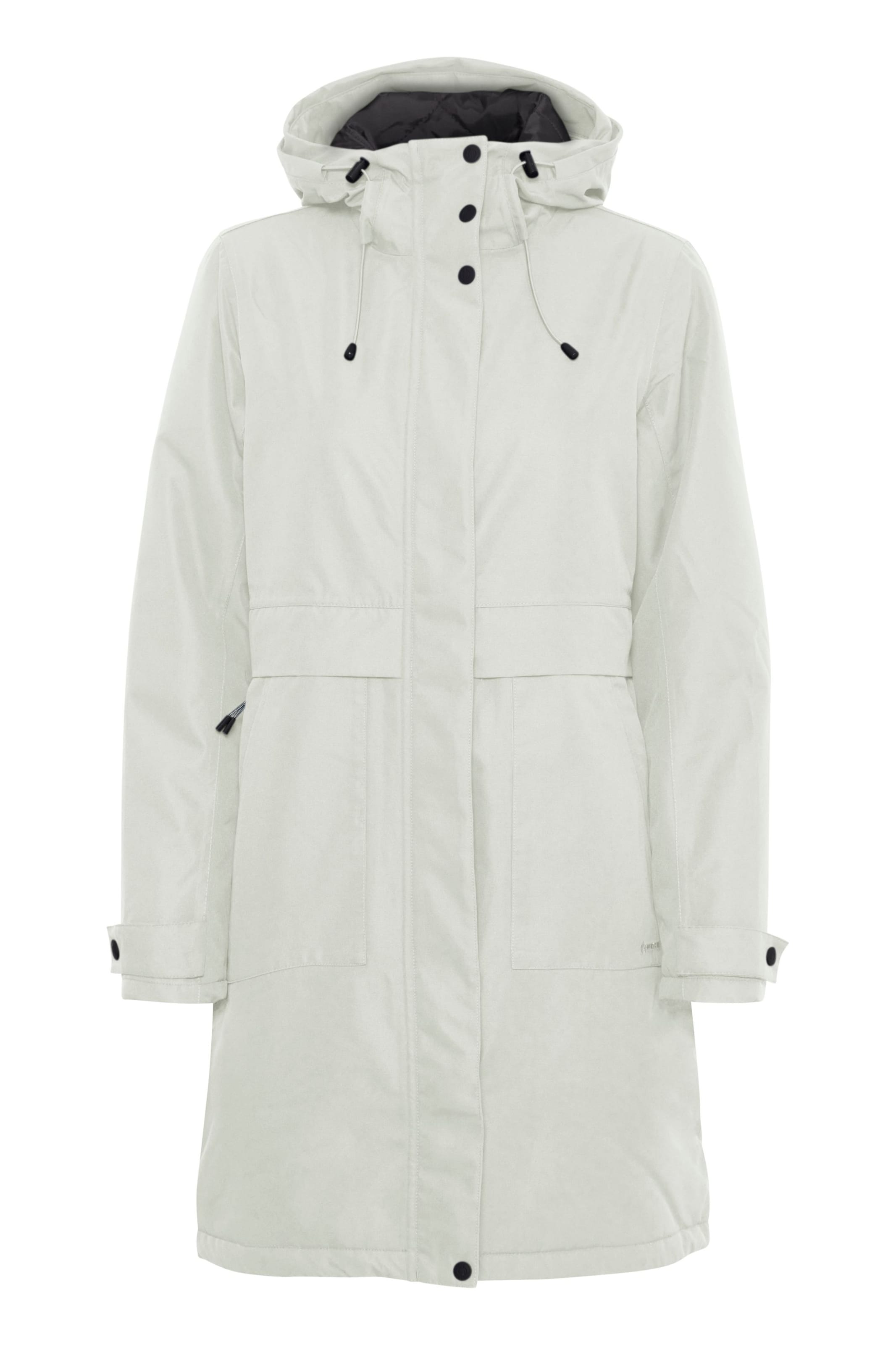 North Bend - Sobretudo outdoor 'Malika' em branco: frente