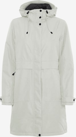 North Bend Winter Parka 'Malika' in White: front