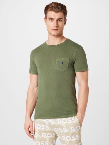 Tricou de la Polo Ralph Lauren pe verde: față