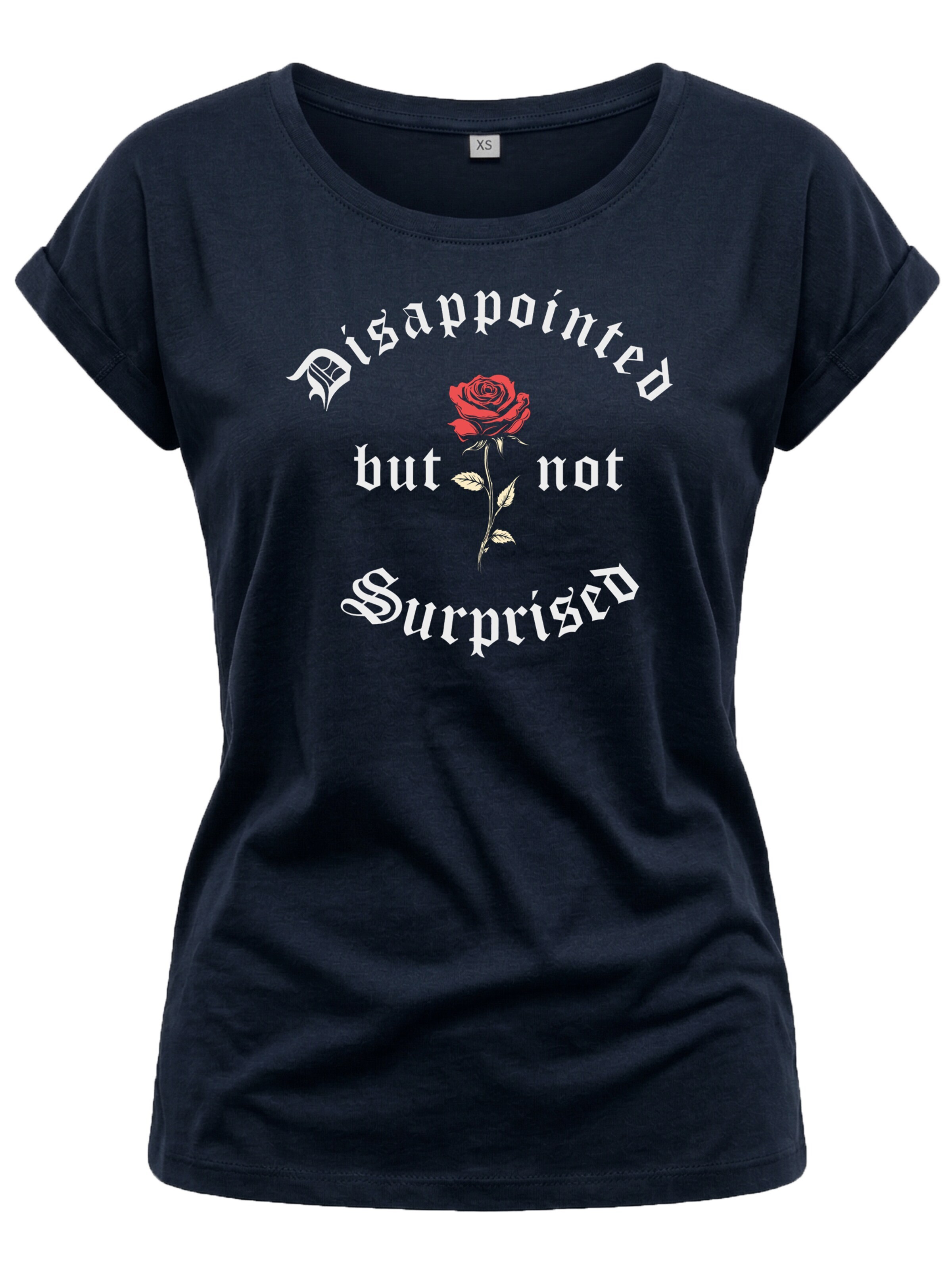 MAKAYA Shirt 'NotSurprisedRose' in Blue: front