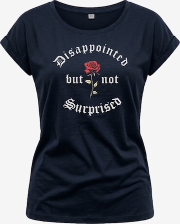 MAKAYA Shirt 'NotSurprisedRose' in Blue: front