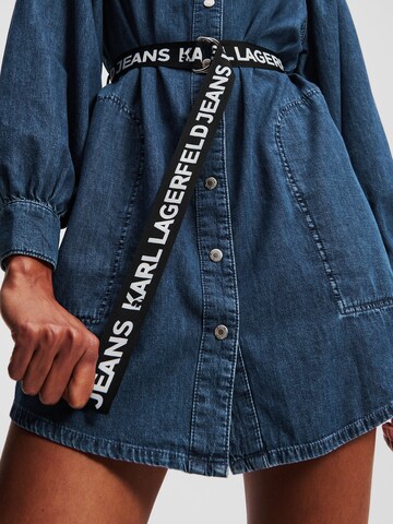 KARL LAGERFELD JEANS Košilové šaty – modrá