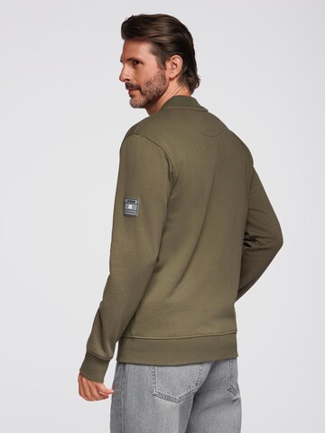 Ombre Sweatvest 'OM-SSZP-0215' in Groen