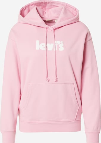 Sweat-shirt 'Graphic Standard Hoodie' LEVI'S ® en rose : devant