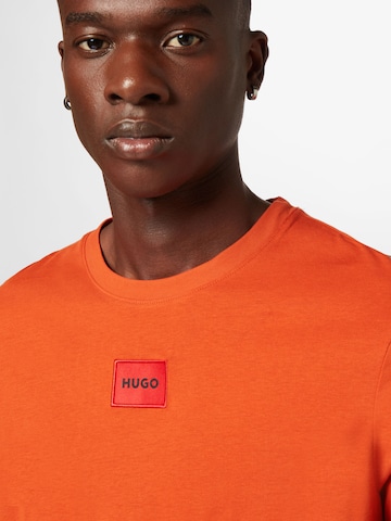 HUGO Red Shirt 'Diragolino212' in Oranje