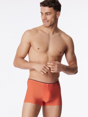 SCHIESSER Boxer shorts ' Long Life Soft ' in Orange