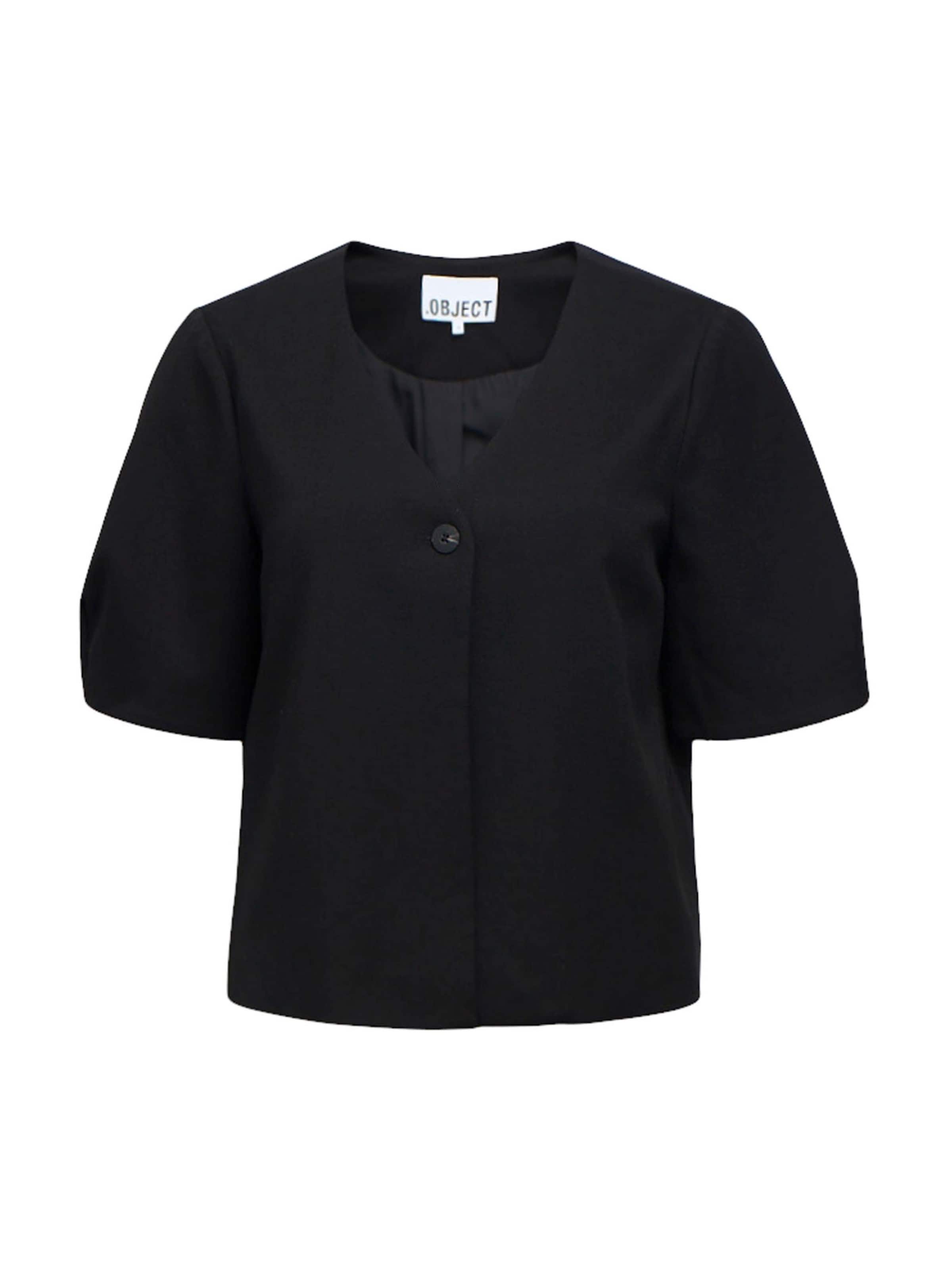 OBJECT Blazers 'OBJLisa' in Zwart: voorkant