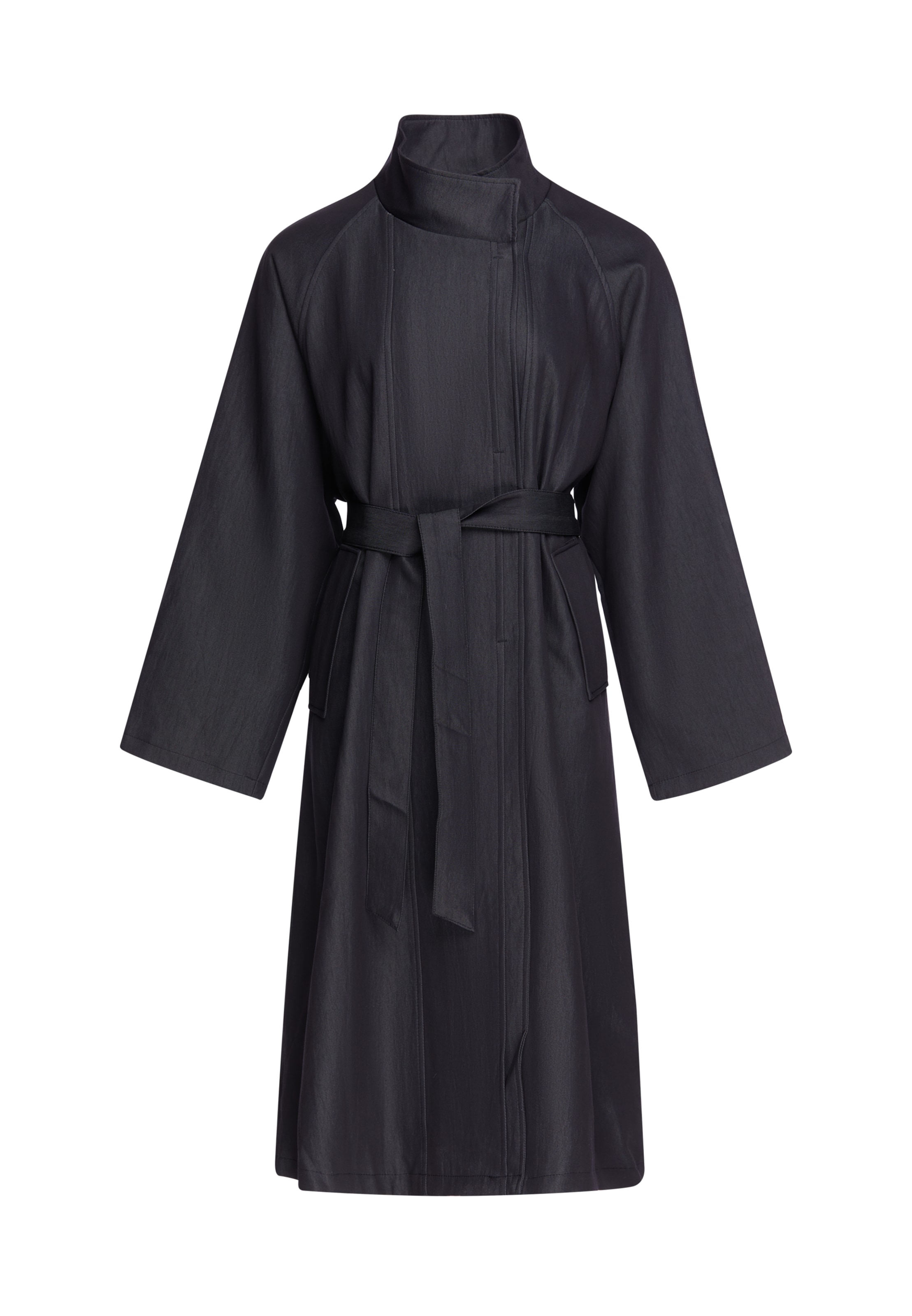 Manteau mi-saison usha BLACK LABEL en noir : devant