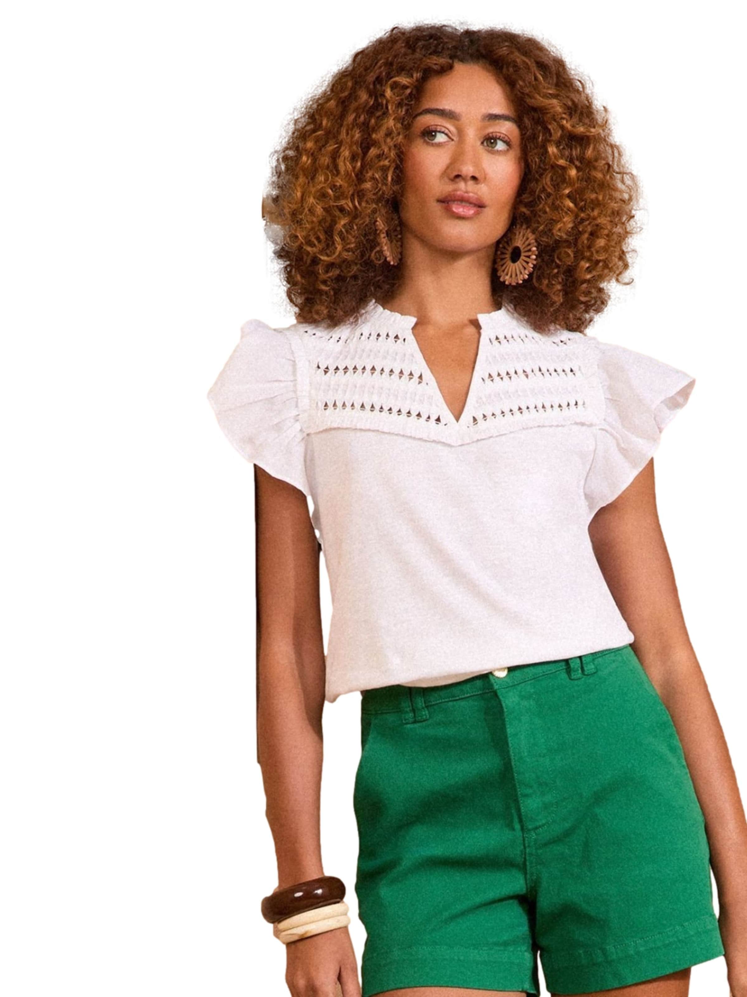 love & roses Shirt in White: front