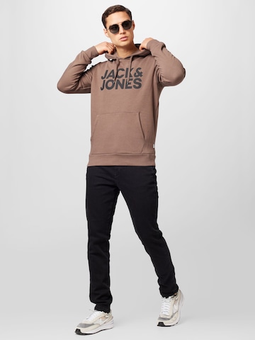 JACK & JONES Sweatshirt in Braun