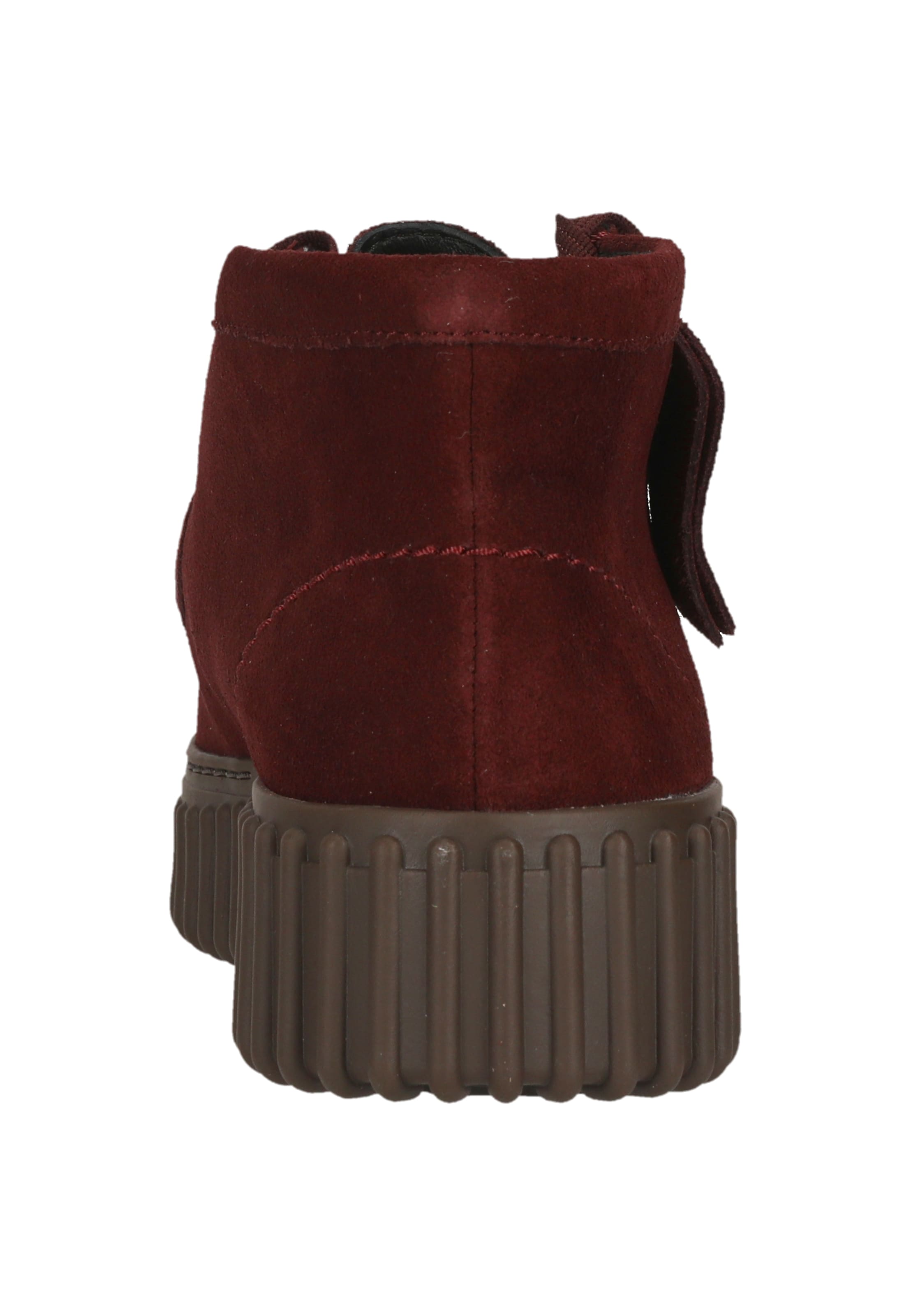 CLARKS Lace-up boot 'Torhill Moss' in Red