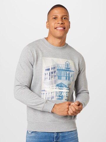 Pepe Jeans Sweatshirt 'PERCIVAL' in Grey: front