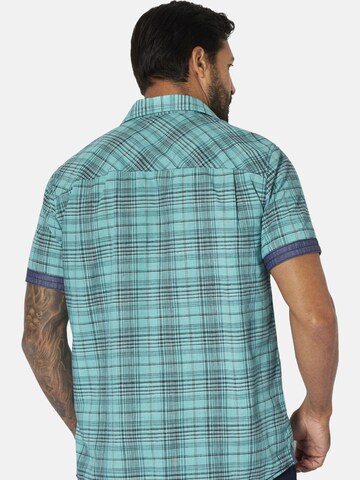 Jan Vanderstorm Comfort fit Button Up Shirt 'Aalvan' in Green