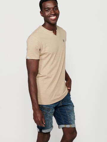 KOROSHI T-shirt i beige