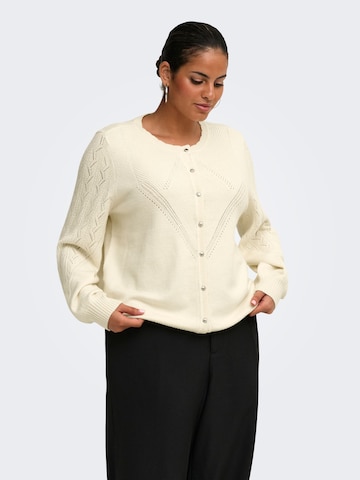 Cardigan ONLY Carmakoma en blanc