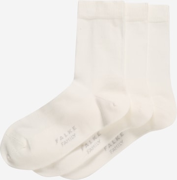 Chaussettes FALKE en blanc : devant