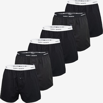 Boxers Happy Shorts en noir : devant
