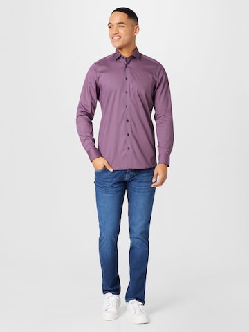 Coupe regular Chemise 'Level 5' OLYMP en violet