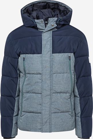 JACK & JONES Winter Jacket 'FRIDAY' in Blue: front